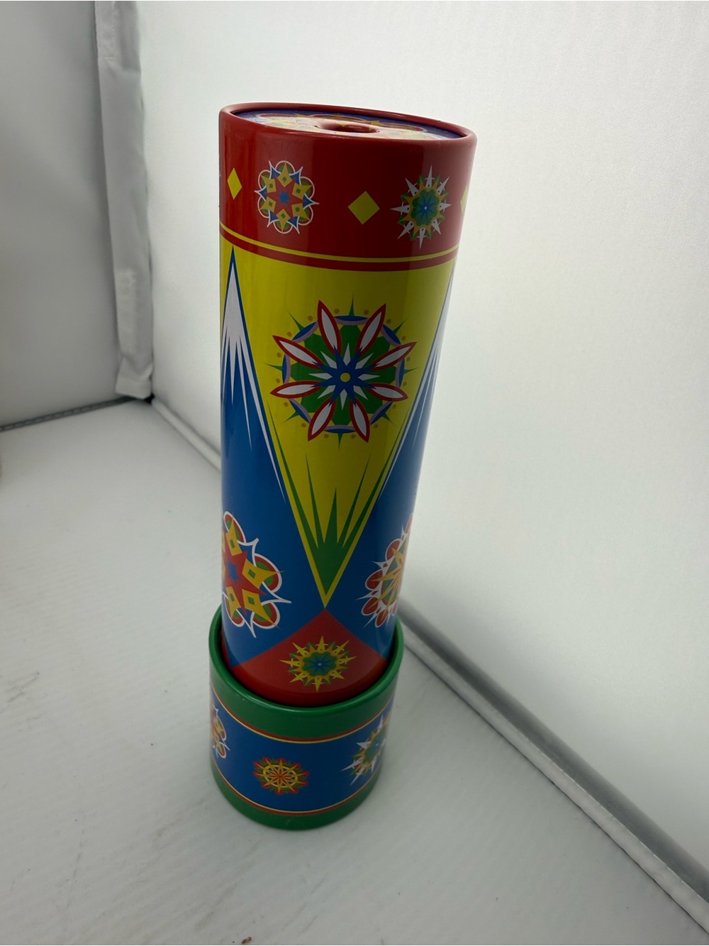 Schylling Kaleidoscope Tin Metal 2012 Toy 7" Good Shape Classic Design